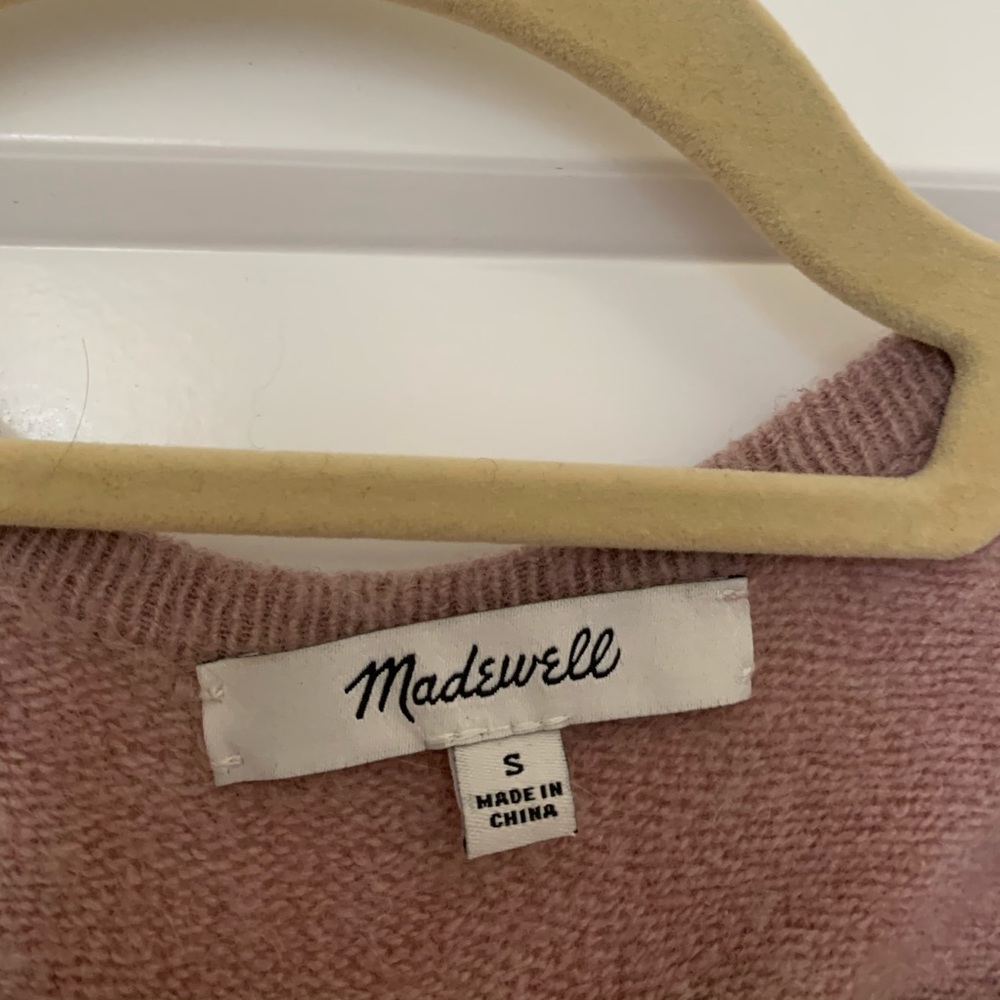 Madewell pink cardigan